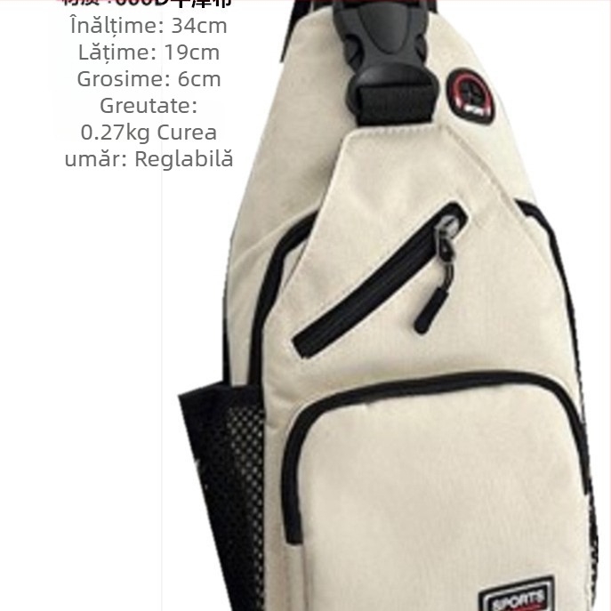 2024 Stil nou pentru bărbați și femei (umăr) (umăr) Geantă de piept cu fermoar Geantă de piept pentru bărbați și femei Geantă la modă Cantitate mare Reducere