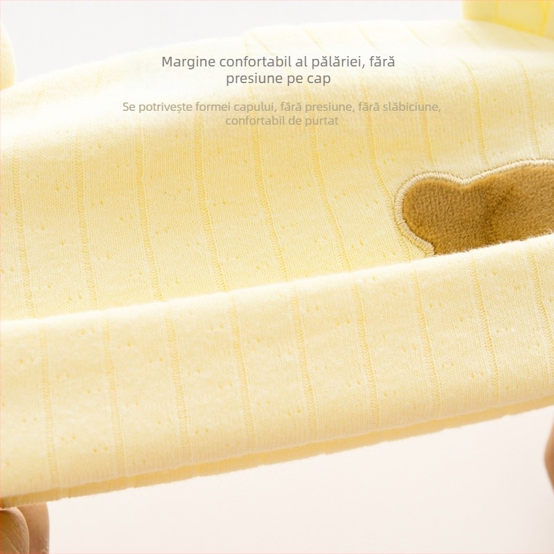 Nou-născutului pălărie primăvară toamnă și iarnă copil drăguț ursuleț cald pulover pălărie nou-născutului jacquard fetal pălărie