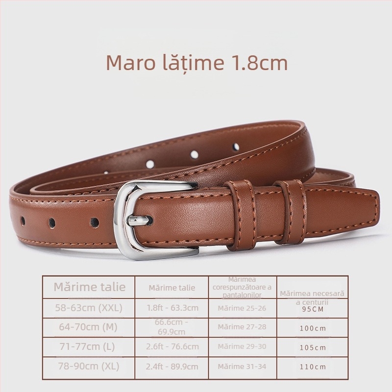 Curea de damă nouă, coreeană, simplă, cu cataramă, potrivită pentru toate tipurile, casual, blugi, decorativă, pentru pantaloni, trend student