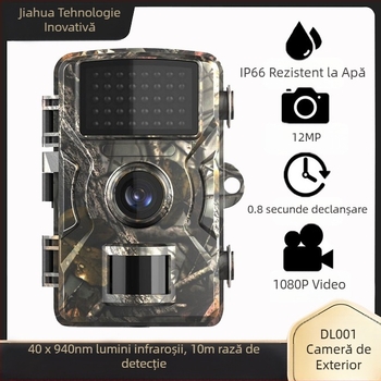 Cameră de vânătoare pentru comerț exterior, cameră de supraveghere cu infraroșu, viziune nocturnă, cameră de vânătoare pentru animale, cameră de exterior, senzor HD de urmărire DL001