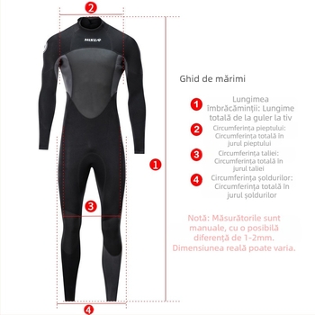 Costum de scafandru Hisea en-gros de 1,5 mm, pantaloni cu mânecă lungă caldă pentru bărbați, costum de surf, costum de scufundări pentru meduze, în stoc