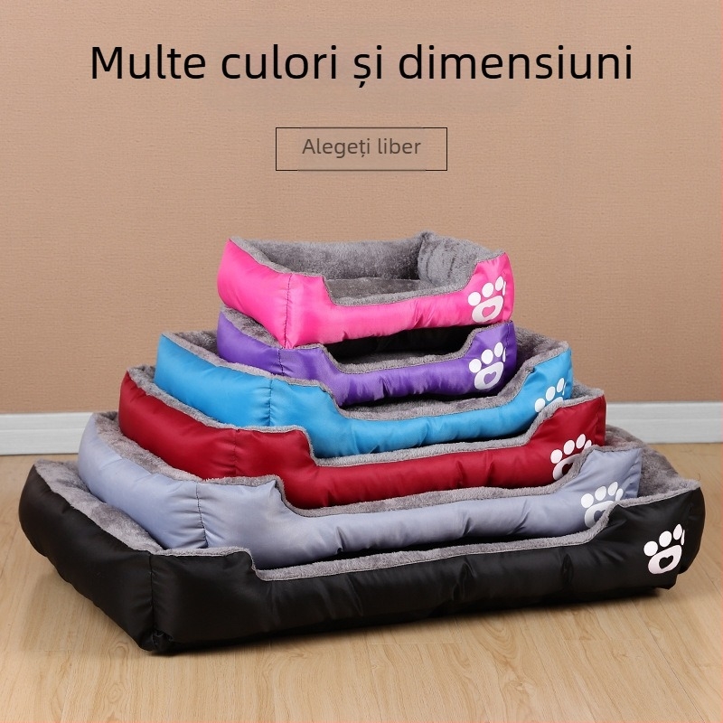 Cușcă detașabilă și lavabilă pentru câini, covoraș pentru pisici, covoraș cald pentru patru sezoane, articole poligonale pentru animale de companie, en-gros pentru cuști