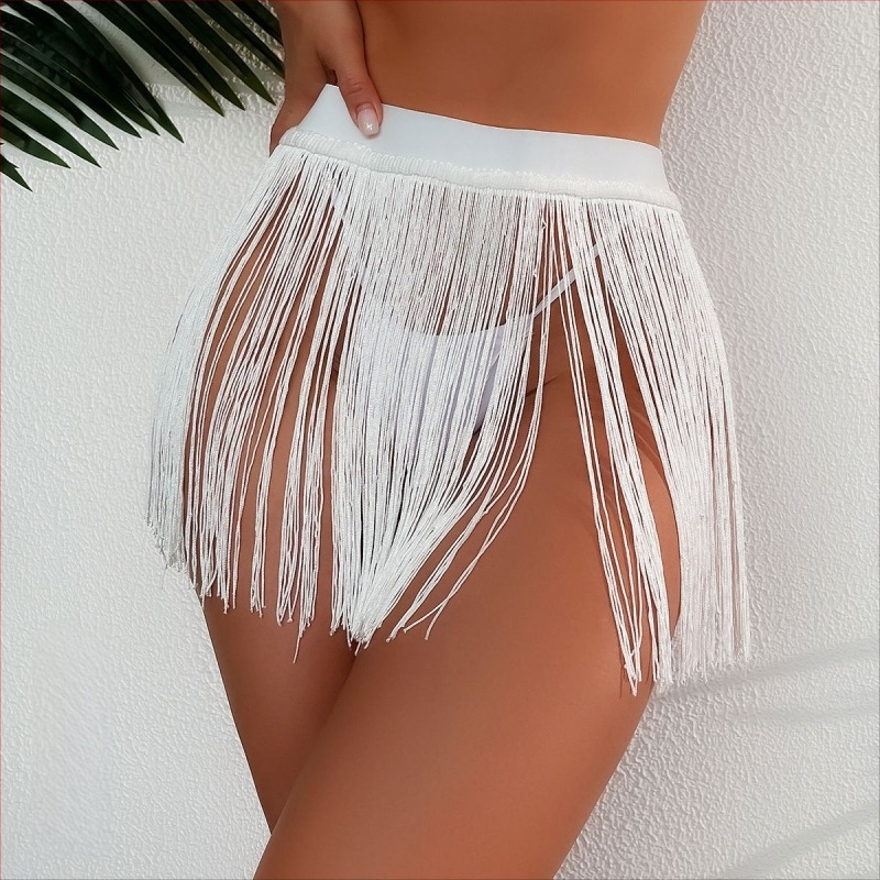 Amazon europene și americane primăvară și vară plajă ciucuri scurt fustă costume de baie bikini rochie de plajă de vacanță la malul mării rochie de plajă femei