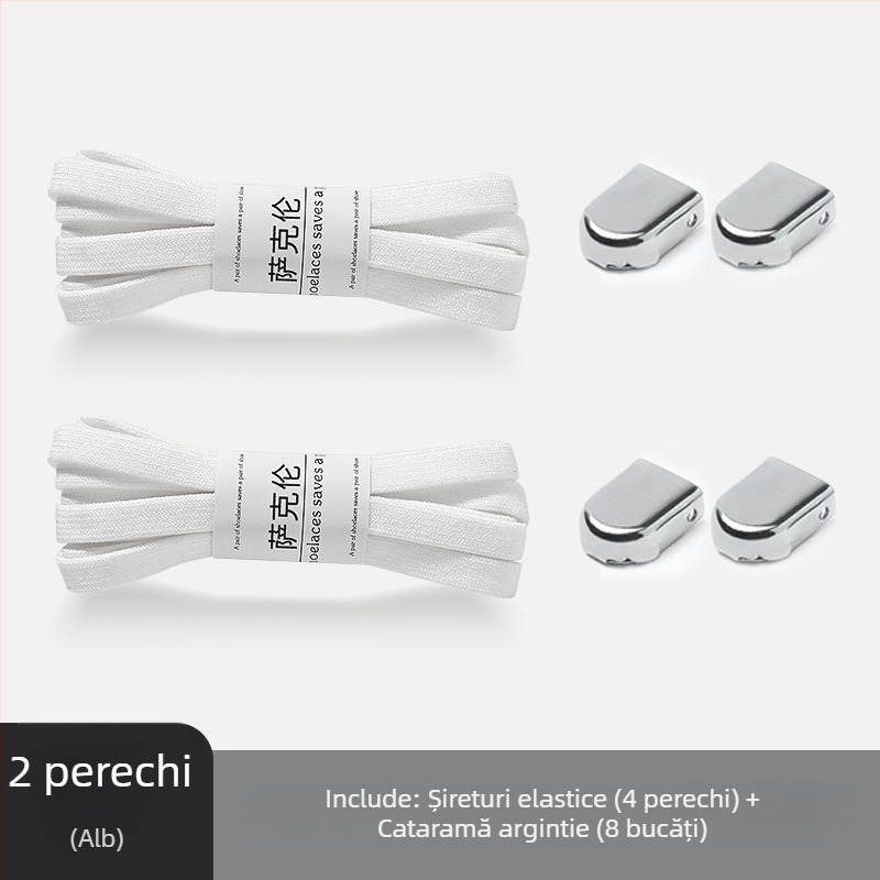 Șireturi leneșe fără cravată, artefacte pentru bărbați și femei, pantofi albi mici pentru copii, cataramă cu frânghie plată, fără cravată, alb-negru, fără cravată, pentru copii