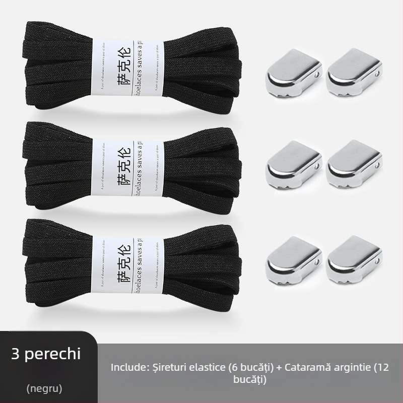 Șireturi leneșe fără cravată, artefacte pentru bărbați și femei, pantofi albi mici pentru copii, cataramă cu frânghie plată, fără cravată, alb-negru, fără cravată, pentru copii