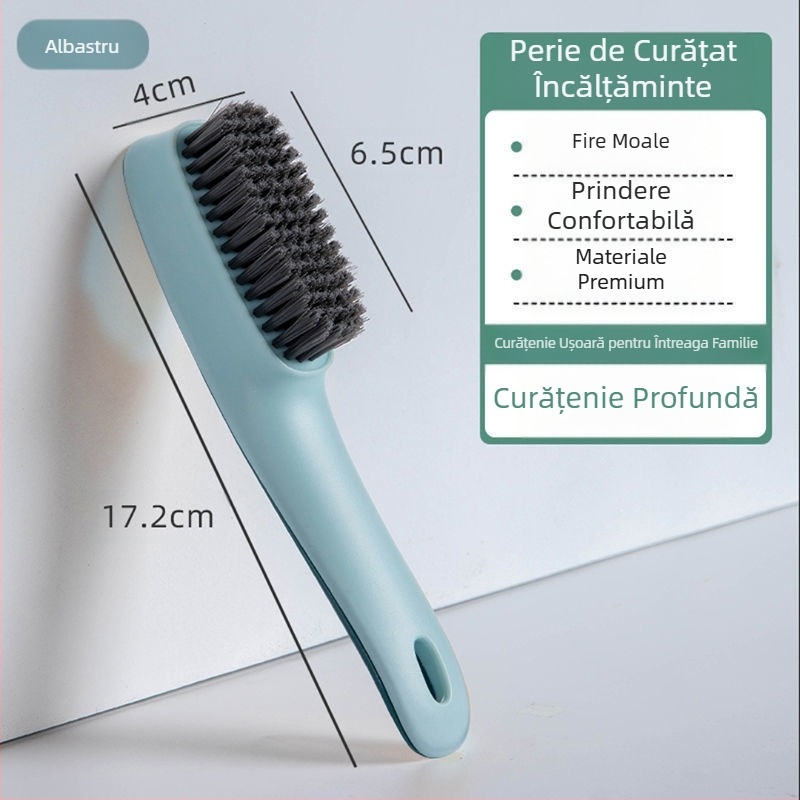 Perie de pantofi cu mâner lung, perie de rufe în stil nordic, perie moale pentru pantofi de uz casnic, perie de curățare a hainelor
