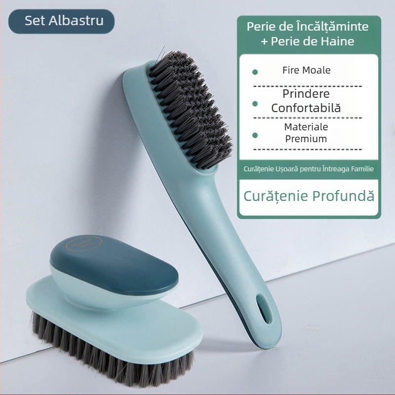 Perie de pantofi cu mâner lung, perie de rufe în stil nordic, perie moale pentru pantofi de uz casnic, perie de curățare a hainelor