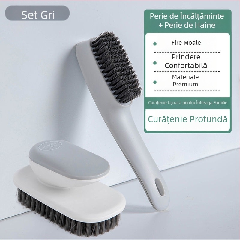 Perie de pantofi cu mâner lung, perie de rufe în stil nordic, perie moale pentru pantofi de uz casnic, perie de curățare a hainelor
