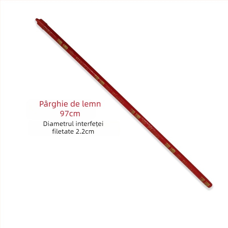 Mătură spiralată din lemn, mâner din lemn masiv, 96CM, mâner lung din lemn, mătură Tiao lungă, pentru uz casnic, fabrică și școală