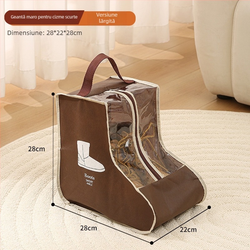 Geantă de depozitare pentru încălțăminte din PVC nețesut, convenabilă pentru încălțăminte și geantă pentru încălțăminte, rezistentă la umiditate și praf, pentru uz casnic transfrontalier