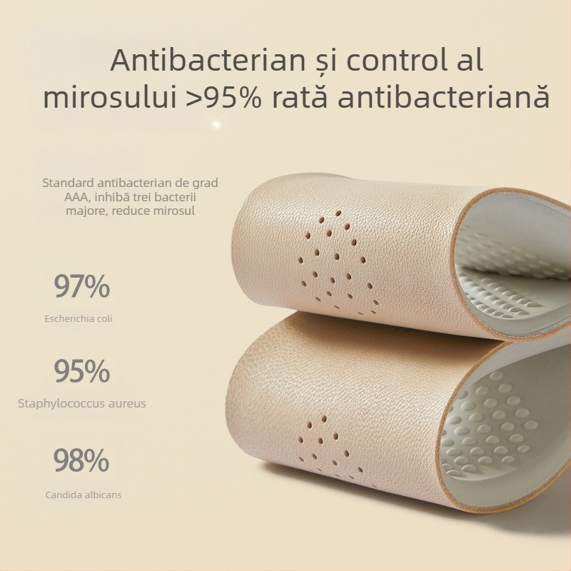 Brant interior din latex din piele de vacă reală, super moale, rezistent la durere, pentru bărbați, absorbant de transpirație, rezistent la miros, sport, absorbant de șocuri, vară, respirabil pentru femei