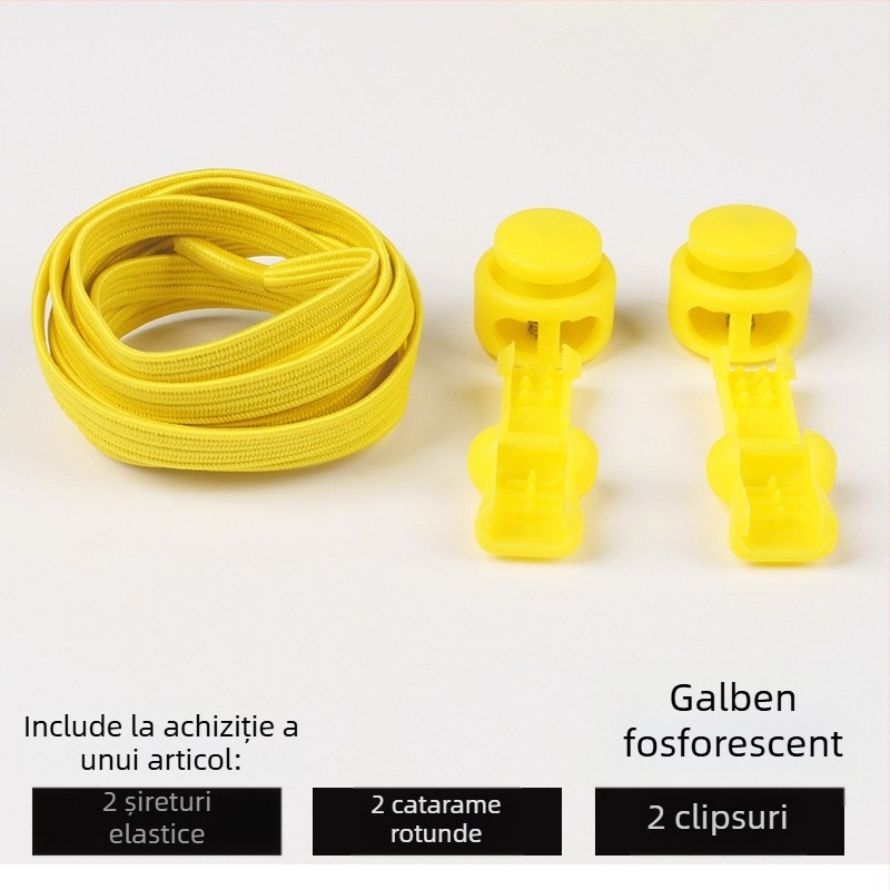 Șireturi leneșe pentru bărbați și femei, pantofi sport elastici fără cravate pentru copii, pantofi mici albi, fără cravate, cataramă la modă, elastică, personalitate