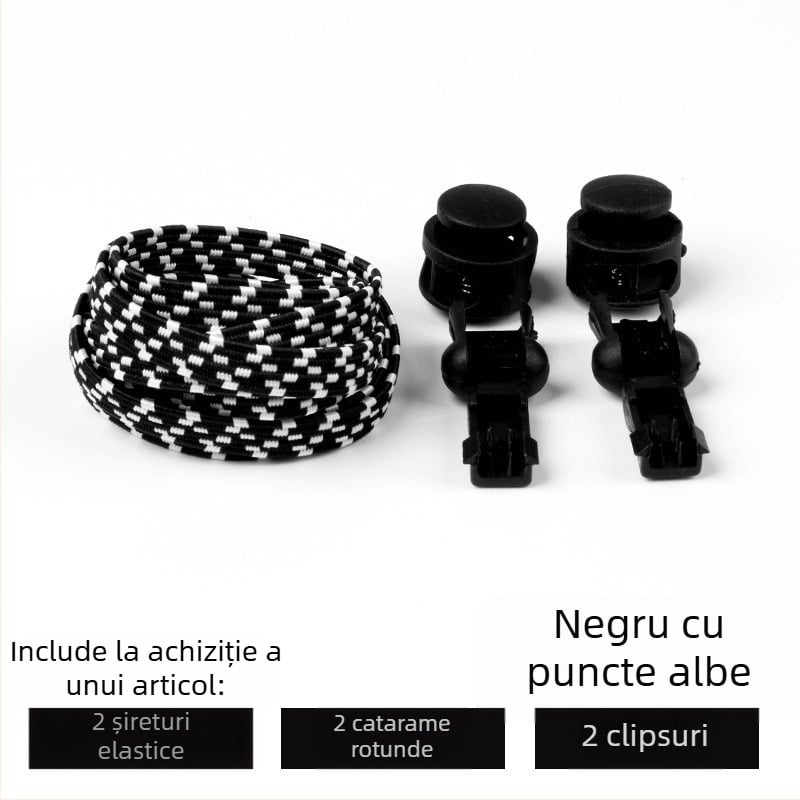 Șireturi leneșe pentru bărbați și femei, pantofi sport elastici fără cravate pentru copii, pantofi mici albi, fără cravate, cataramă la modă, elastică, personalitate