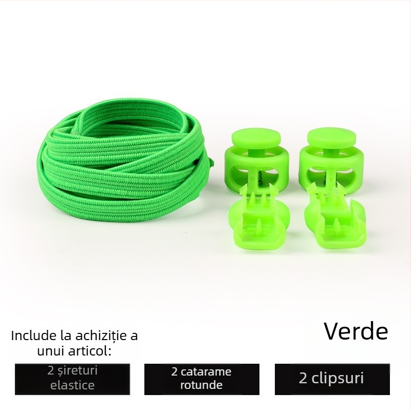 Șireturi leneșe pentru bărbați și femei, pantofi sport elastici fără cravate pentru copii, pantofi mici albi, fără cravate, cataramă la modă, elastică, personalitate