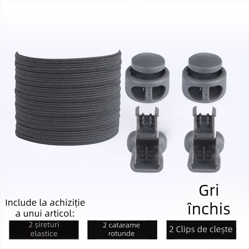 Șireturi leneșe pentru bărbați și femei, pantofi sport elastici fără cravate pentru copii, pantofi mici albi, fără cravate, cataramă la modă, elastică, personalitate