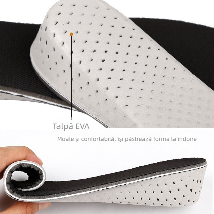 Brant interior EVA cu înălțime interioară invizibilă, branț casual pentru bărbați și femei, cu revenire lentă, branț de 2 cm, 3 cm, 4 cm și 5 cm