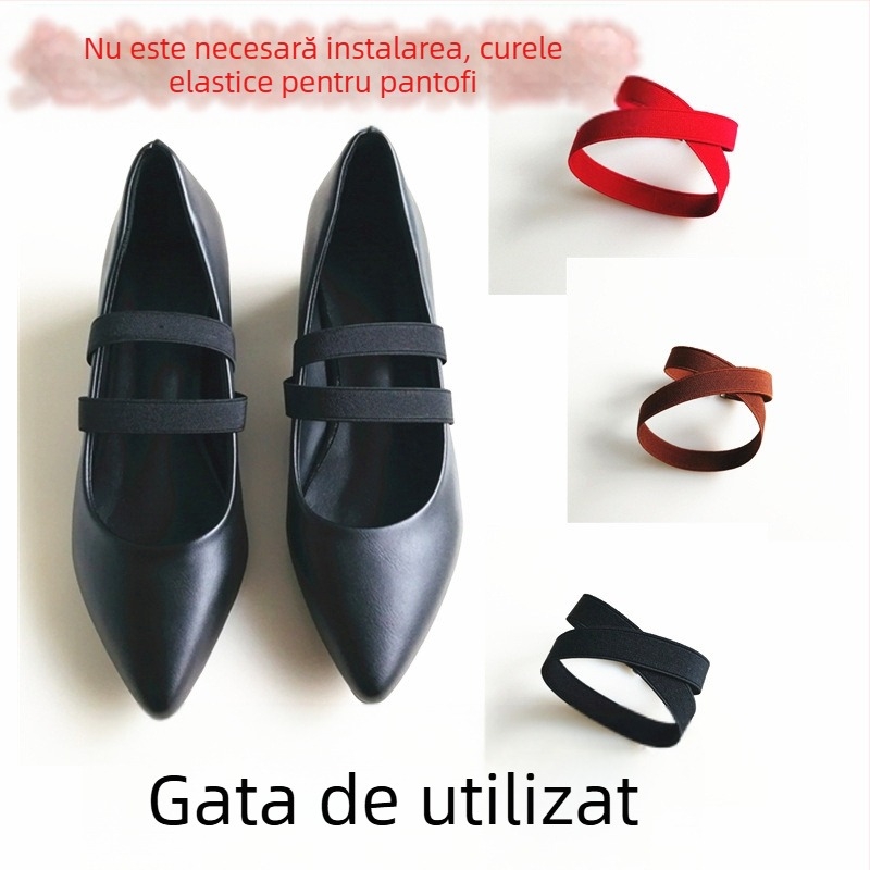 Tocuri înalte anti-cădere, pachet de șireturi pentru femei, elastice, fără toc, nod elastic, all-match