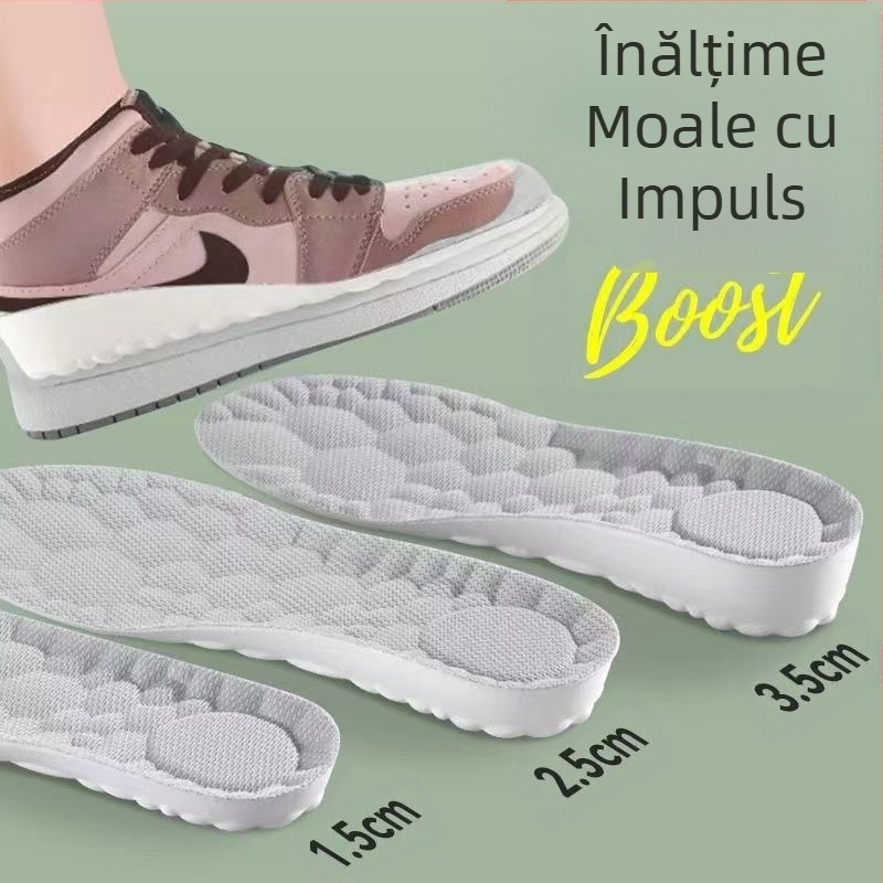 Brant interior sporit cu senzație de călcâi pe excremente, branț interior super moale pentru bărbați, cu absorbție a șocurilor, pernă de aer sport pentru femei, deodorant respirabil, en-gros