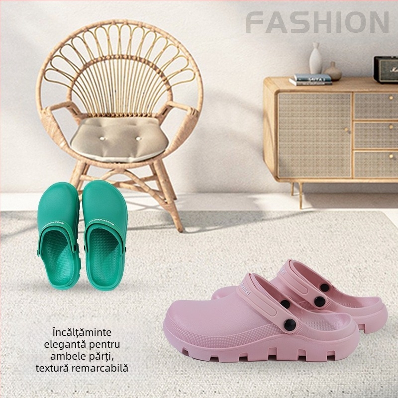 Papuci Baotou noi pentru femei, de purtat acasă și în aer liber, papuci de baie antiderapanți, impermeabili, pentru sala de operație, pentru bărbați, vânzări directe din fabrică