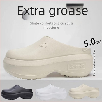 Sandale cu toc înalt și platformă noi pentru femei, vară, 2024, papuci sport cu platformă, mărimea mărimii, EVA, model nou, model celebru, transfrontalier