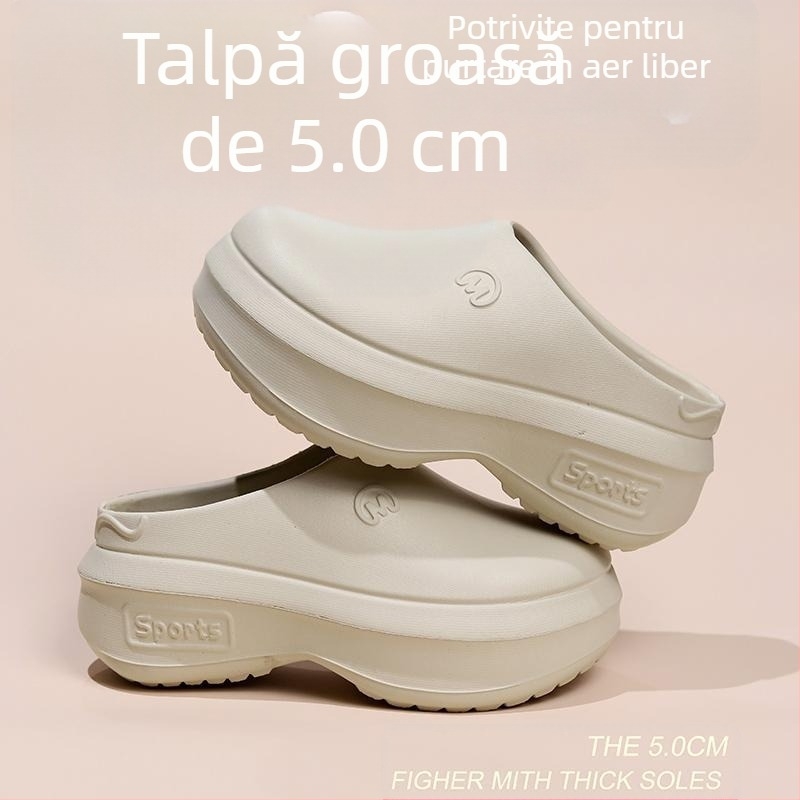 Sandale cu toc înalt și platformă noi pentru femei, vară, 2024, papuci sport cu platformă, mărimea mărimii, EVA, model nou, model celebru, transfrontalier