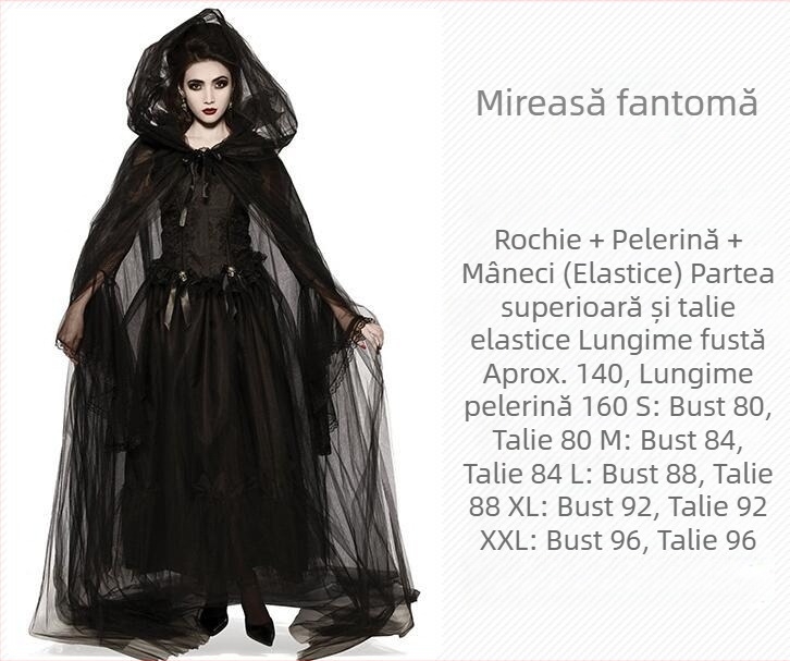Costum de Halloween Cos Costum Vampir Vrăjitoare Diavol Costum Vampir Cosplay Rochie