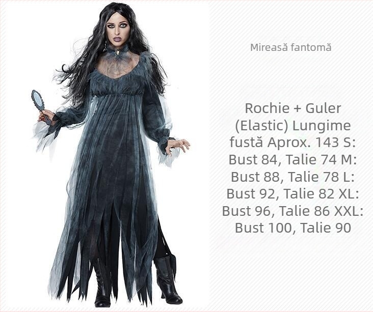 Costum de Halloween Cos Costum Vampir Vrăjitoare Diavol Costum Vampir Cosplay Rochie