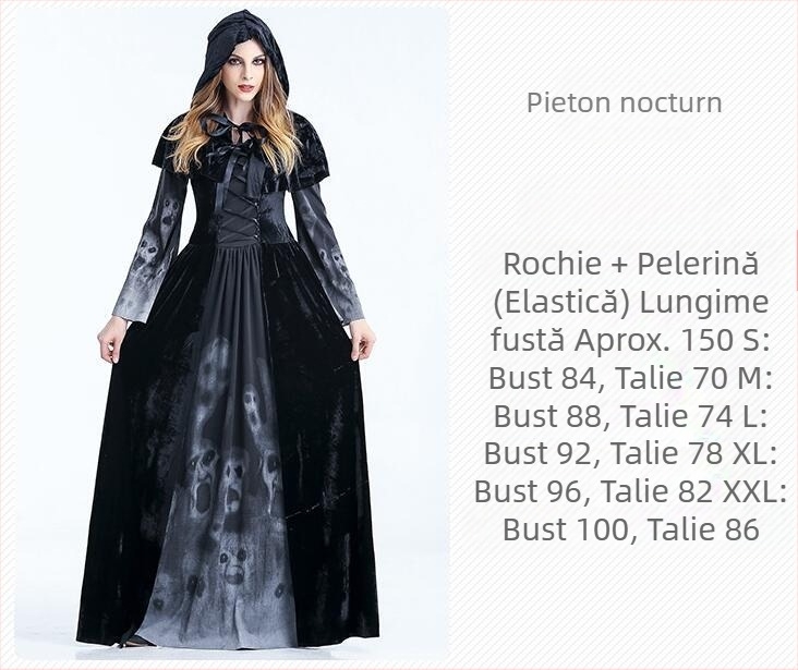 Costum de Halloween Cos Costum Vampir Vrăjitoare Diavol Costum Vampir Cosplay Rochie