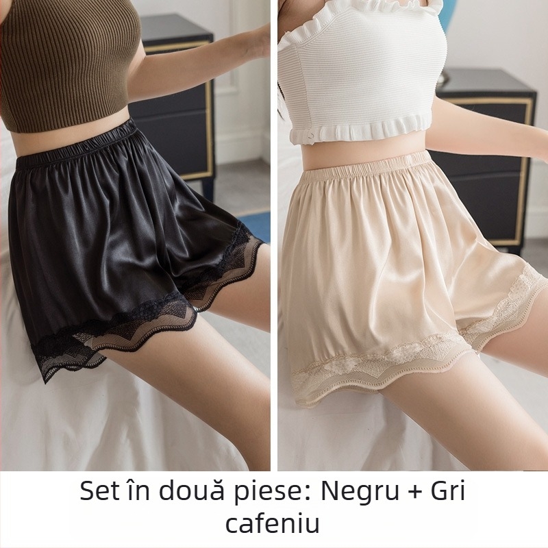 Pantaloni de siguranță de vară cu trei puncte pentru femei, pentru acasă, pot fi purtați în aer liber, cu dantelă ondulată, anti-alergare, lumină, nu se ondula, subțire, en-gros V3