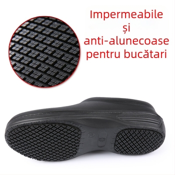 Pantofi de bucătărie, pantofi de bucătar pentru bărbați, branțuri ușoare rezistente la ulei, pantofi de lucru pentru hotel, pantofi antiderapanți, rezistenți la ulei și impermeabili