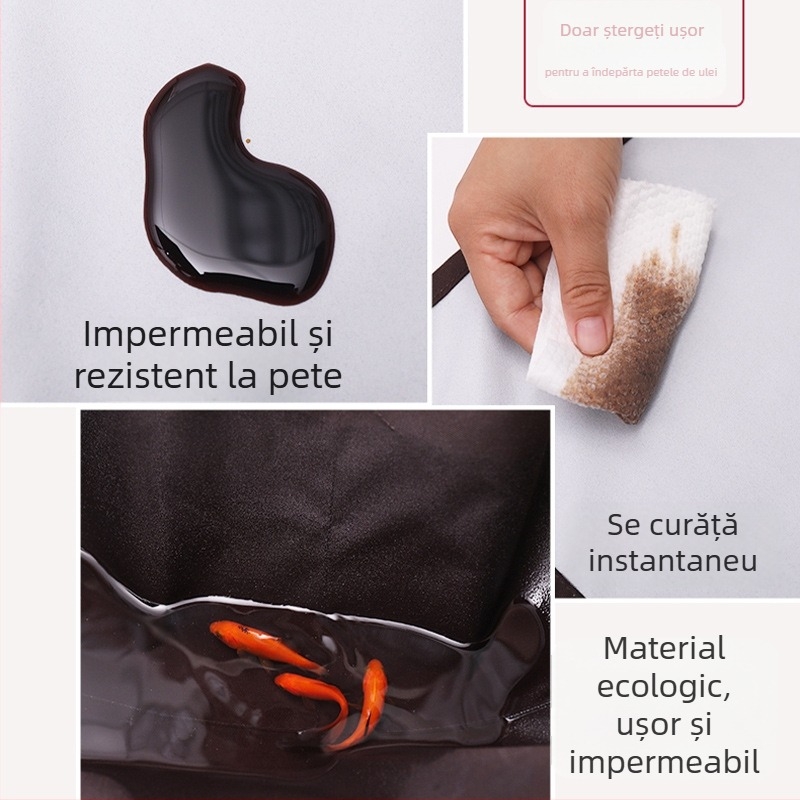 Șorț simplu, vestă impermeabilă și rezistentă la ulei, pentru bucătărie, gătit și catering, vestă pentru femei, haine de lucru, imprimare logo