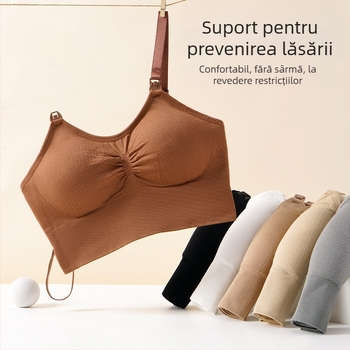 Sutien de alăptare pentru femei însărcinate, fără inel de oțel, cu deschidere frontală, plus size, subțire, fără sudură, postpartum, lenjerie intimă