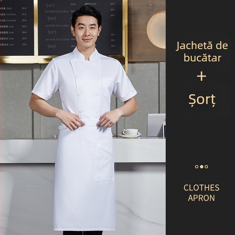 Adăugați îngrășământ pentru a mări salopeta de bucătar de toamnă și de iarnă, cu mânecă lungă groasă, pentru catering, dimensiune extra mare, 300 kg, iarnă