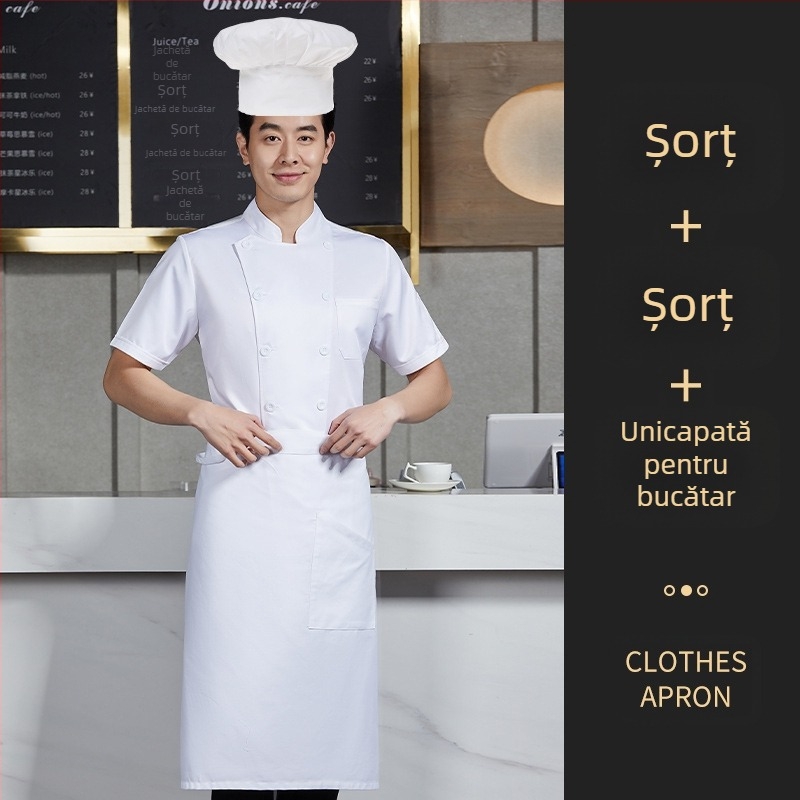 Adăugați îngrășământ pentru a mări salopeta de bucătar de toamnă și de iarnă, cu mânecă lungă groasă, pentru catering, dimensiune extra mare, 300 kg, iarnă