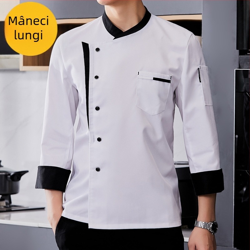 Bucătărie Bucătărie restaurant bucătar haine de lucru bărbați și femei mânecă lungă mânecă scurtă hotel cantină restaurant bucătar haine primăvară și toamnă vară