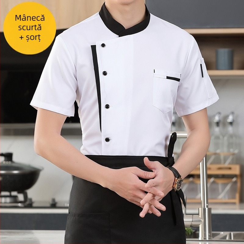 Bucătărie Bucătărie restaurant bucătar haine de lucru bărbați și femei mânecă lungă mânecă scurtă hotel cantină restaurant bucătar haine primăvară și toamnă vară