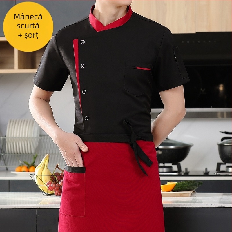 Bucătărie Bucătărie restaurant bucătar haine de lucru bărbați și femei mânecă lungă mânecă scurtă hotel cantină restaurant bucătar haine primăvară și toamnă vară