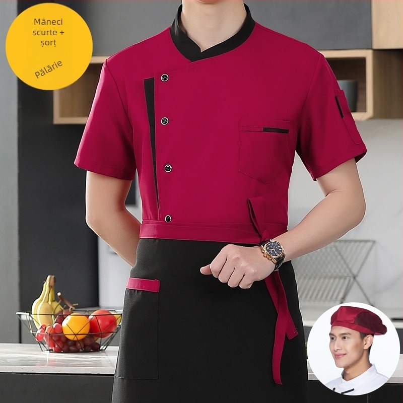 Bucătărie Bucătărie restaurant bucătar haine de lucru bărbați și femei mânecă lungă mânecă scurtă hotel cantină restaurant bucătar haine primăvară și toamnă vară