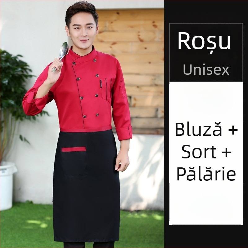 Haine de bucătar pentru catering, cu mânecă scurtă, pentru bărbați și femei, pentru restaurant, hotel, bucătărie, bucătărie, haine de lucru pentru bucătar, haine de vară
