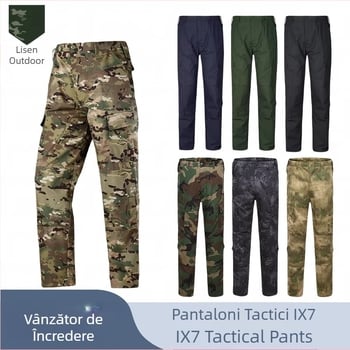 Pantaloni de trening pentru bărbați și femei Long City Commuter IX7, extensibili în aer liber, cu buzunare multiple, drepți, impermeabili, en-gros