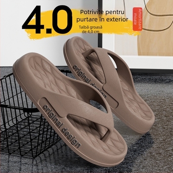 Flip-flops, pantofi de plajă casual și simpli pentru bărbați, papuci de vară de înaltă calitate pentru bărbați, potriviți pentru toate anotimpurile, pentru casă și oaspeți, respirabili și confortabili