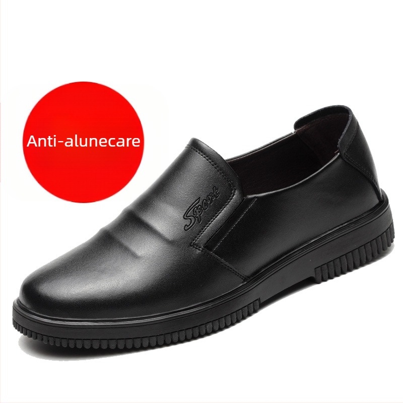 Pantofi de bucătărie, Pantofi de bucătar, Pantofi de lucru antiderapanți, impermeabili și rezistenți la ulei pentru bărbați, Pantofi din piele rezistenți la ulei și uzură pentru hoteluri, Protecție pentru picioare pentru femei