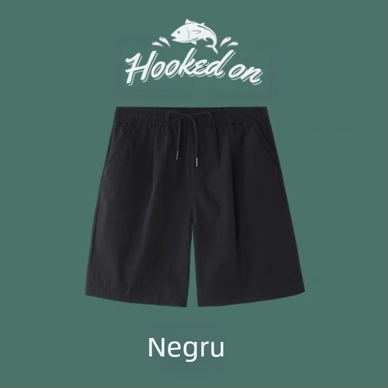 Pantaloni scurți casual de mătase gheață pentru bărbați, vară nouă, stil coreean, la modă, off-top, pantaloni, studenți, pantaloni sport de dimensiuni mari, vrac