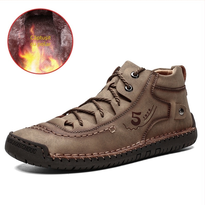 Cizme de iarnă noi de la Spot, cizme Martin de la mijlocul anilor '50, cizme scurte de mărime mare pentru bărbați, cizme casual lucrate manual pentru bărbați