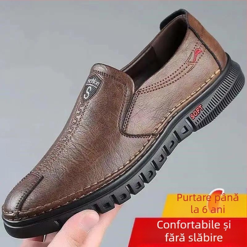 Sandale pentru bărbați, antiderapante, cu talpă joasă, cu talpă moale, pantofi de plajă, casual, cu tendoane de vită, de vară, pentru exterior, pentru bărbați