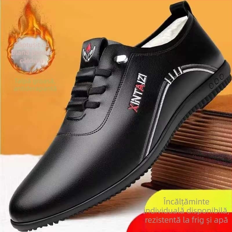 Pantofi de vară din piele, pantofi din piele moale pentru bărbați, pantofi cu talpă moale, pantofi casual de afaceri pentru bărbați, pantofi ușori cu fasole, pantofi albi