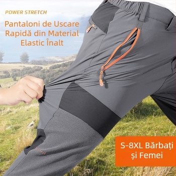 Pantaloni elastici cu uscare rapidă pentru sporturi în aer liber pentru bărbați, pantaloni subțiri de drumeție de primăvară și de vară pentru femei, pantaloni largi de drumeție, en-gros transfrontalieri