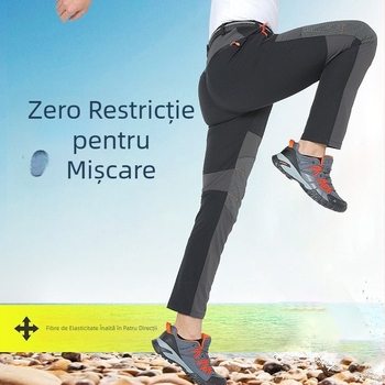 Pantaloni elastici cu uscare rapidă pentru sporturi în aer liber pentru bărbați, pantaloni subțiri de drumeție de primăvară și de vară pentru femei, pantaloni largi de drumeție, en-gros transfrontalieri