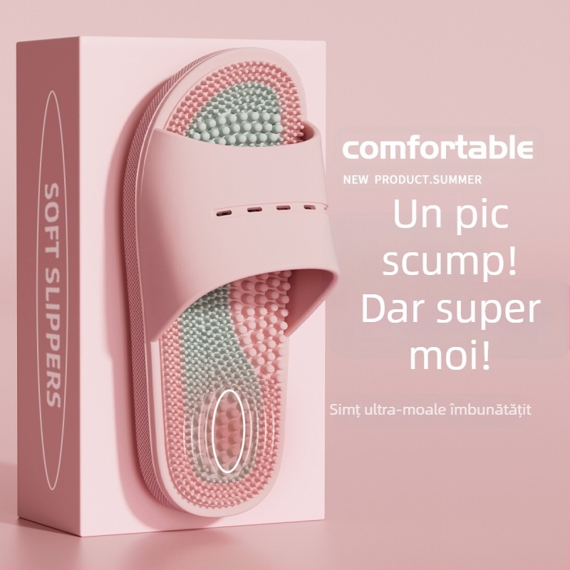 Papuci de masaj pentru bărbați, vară, interior, baie, baie, picioare, acupunctură, terapie pentru picioare, sandale anti-alunecare pentru bărbați