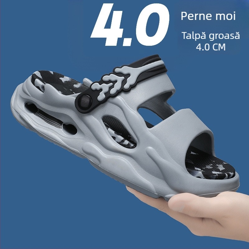 Sandale de vară 5.0 pentru cupluri, confortabile, casual, la modă, asortate, antiderapante, mărime plus, sandale de plajă